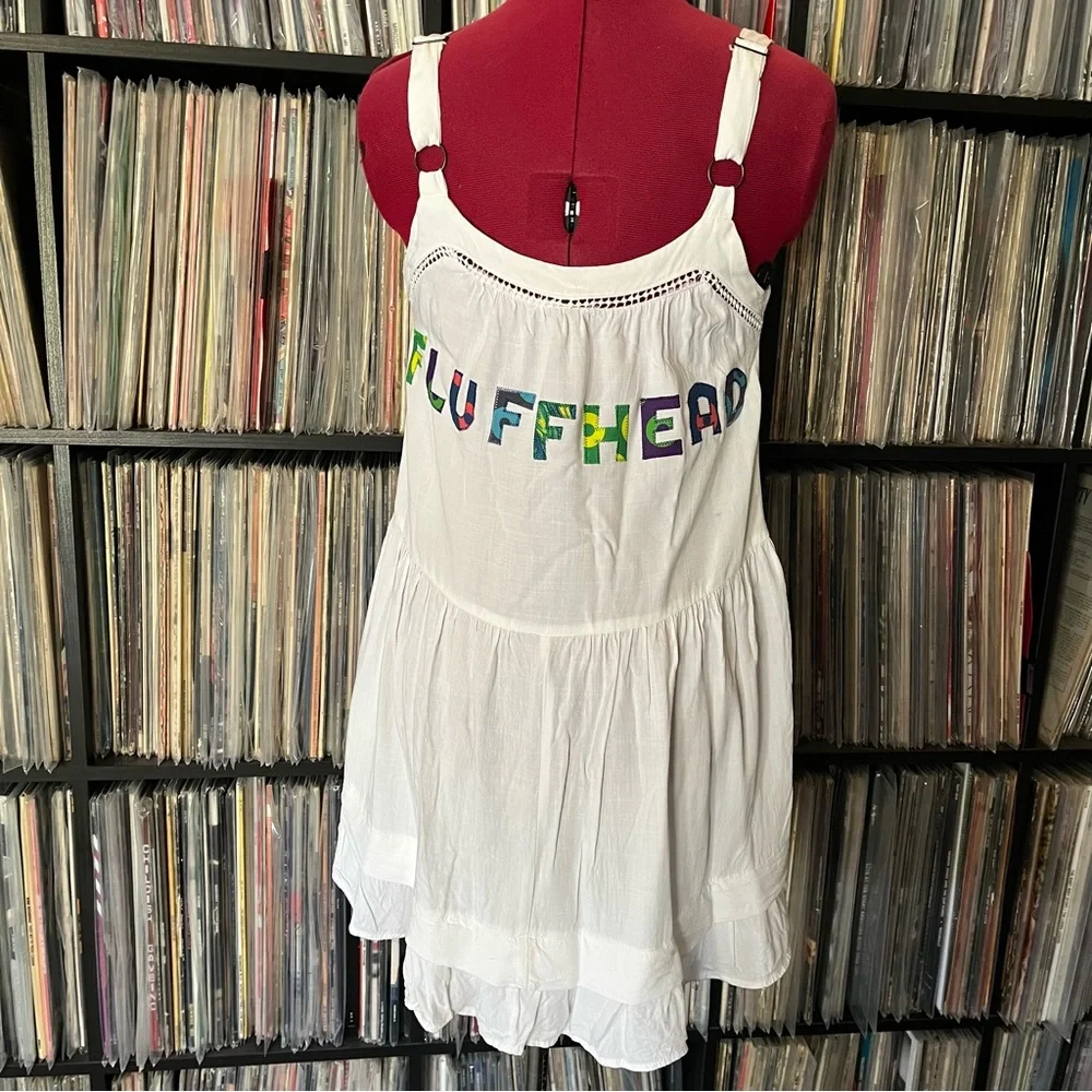 FLUFFHEAD mini dress pocket fishman donuts PHISH upcycled patchwork ⭕️🌈shakedown - Picture 11 of 15